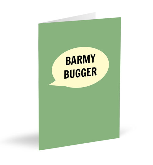 Barmy Bugger Card