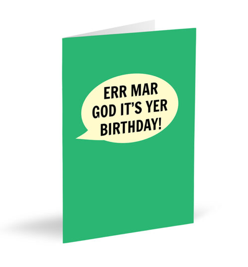 Err Mar God It's Yer Birthday! Card