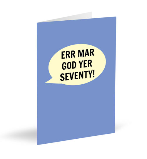 Err Mar God Yer Seventy! Card