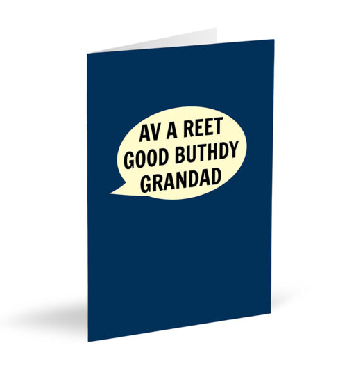 Av A Reet Good Buthday Grandad Card